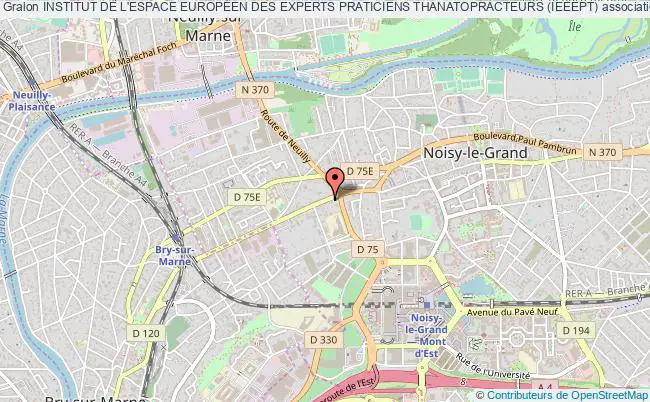 plan association Institut De L'espace EuropÉen Des Experts Praticiens Thanatopracteurs (ieeept) Noisy-le-Grand