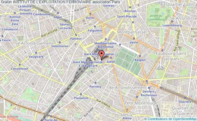 plan association Institut De L'exploitation Ferroviaire Paris