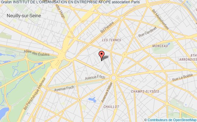 plan association Institut De L'organisation En Entreprise Afope Paris