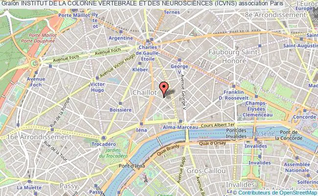 plan association Institut De La Colonne Vertebrale Et Des Neurosciences (icvns) Paris