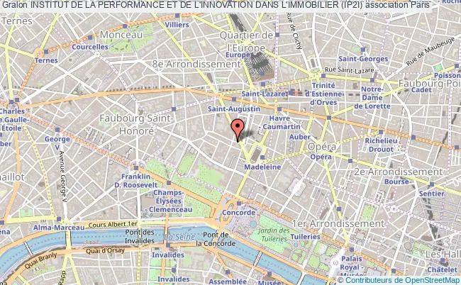 plan association Institut De La Performance Et De L'innovation Dans L'immobilier (ip2i) Paris