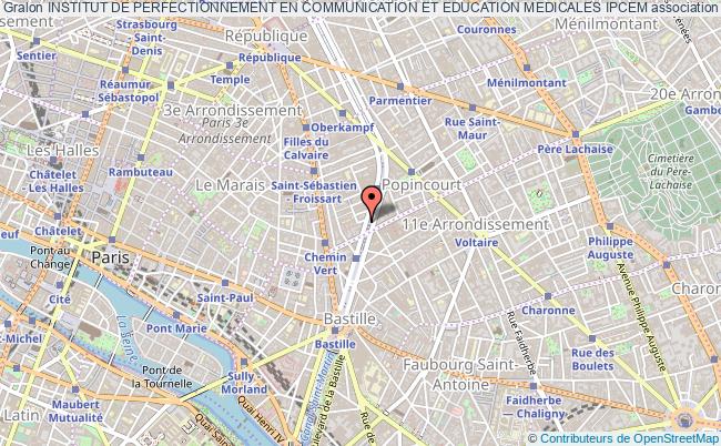 plan association Institut De Perfectionnement En Communication Et Education Medicales Ipcem Paris