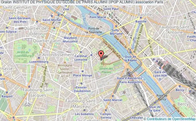 plan association Institut De Physique Du Globe De Paris Alumni (ipgp Alumni) Paris 5e