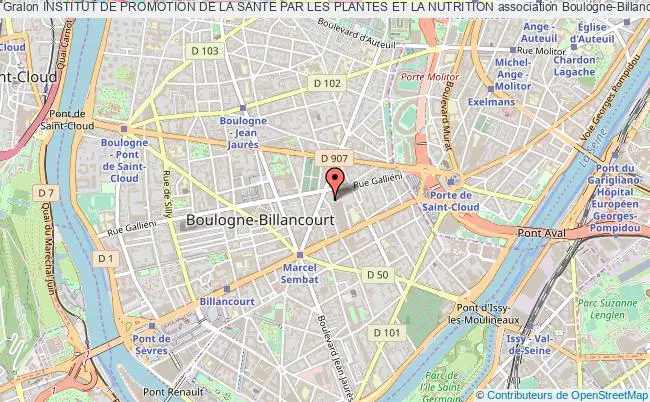 plan association Institut De Promotion De La Sante Par Les Plantes Et La Nutrition Boulogne-Billancourt