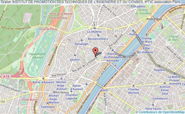 plan association Institut De Promotion Des Techniques De L'ingenierie Et Du Conseil Iptic Paris