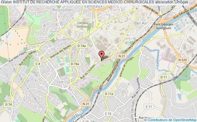plan association Institut De Recherche Appliquee En Sciences Medico-chirurgicales Limoges