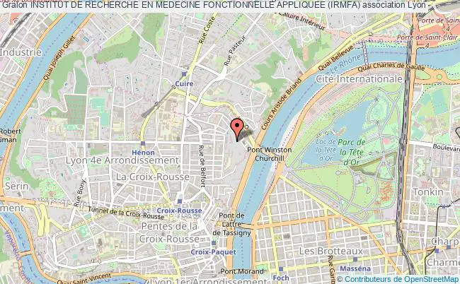 plan association Institut De Recherche En Medecine Fonctionnelle Appliquee (irmfa) Lyon