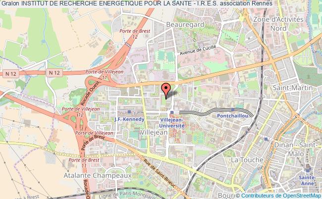 plan association Institut De Recherche Energetique Pour La Sante - I.r.e.s. Rennes