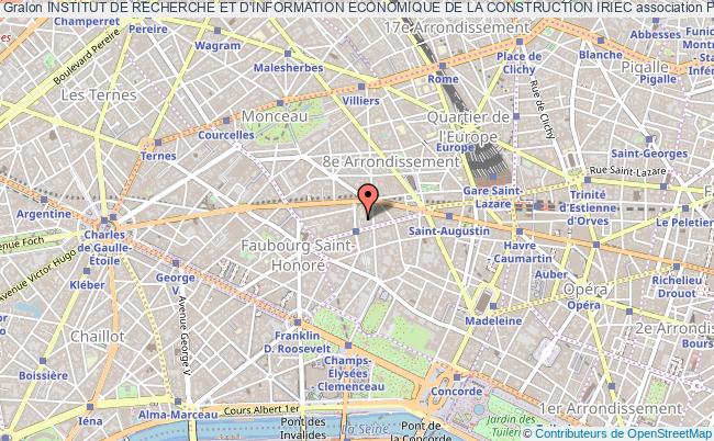 plan association Institut De Recherche Et D'information Economique De La Construction Iriec Paris