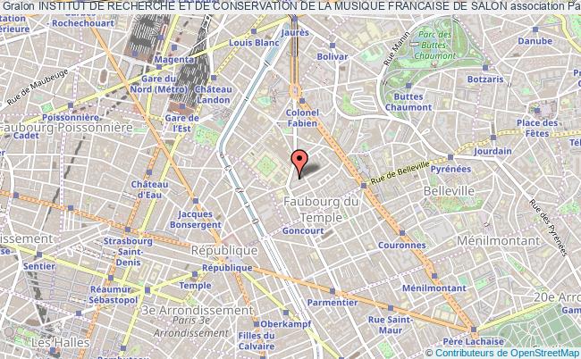 plan association Institut De Recherche Et De Conservation De La Musique Francaise De Salon Paris
