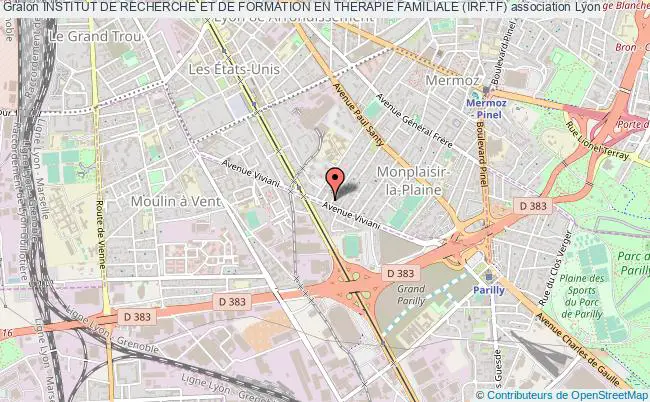 plan association Institut De Recherche Et De Formation En Therapie Familiale (irf.tf) Lyon 8e Arrondissement