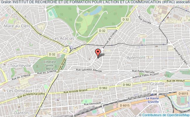 plan association Institut De Recherche Et De Formation Pour L'action Et La Communication (irfac) Le    Havre