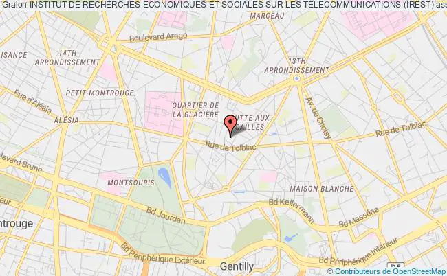 plan association Institut De Recherches Economiques Et Sociales Sur Les Telecommunications (irest) Paris