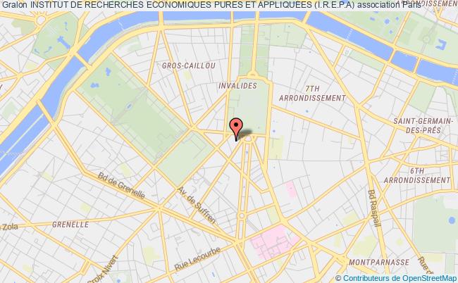 plan association Institut De Recherches Economiques Pures Et Appliquees (i.r.e.p.a) Paris 7e