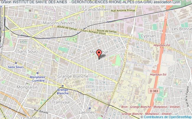 plan association Institut De Sante Des Aines  - Gerontosciences Rhone-alpes (isa-gra) Lyon