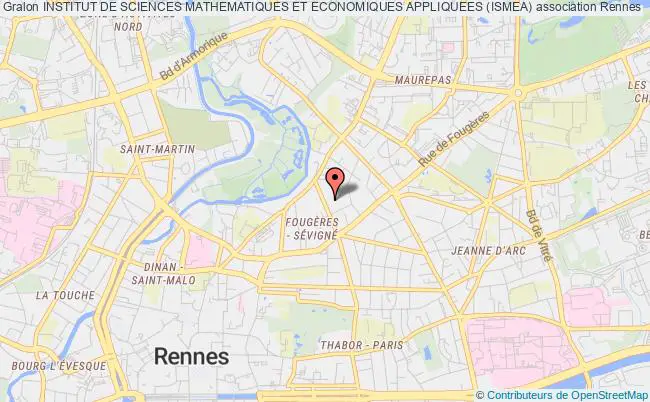 plan association Institut De Sciences Mathematiques Et Economiques Appliquees (ismea) Rennes