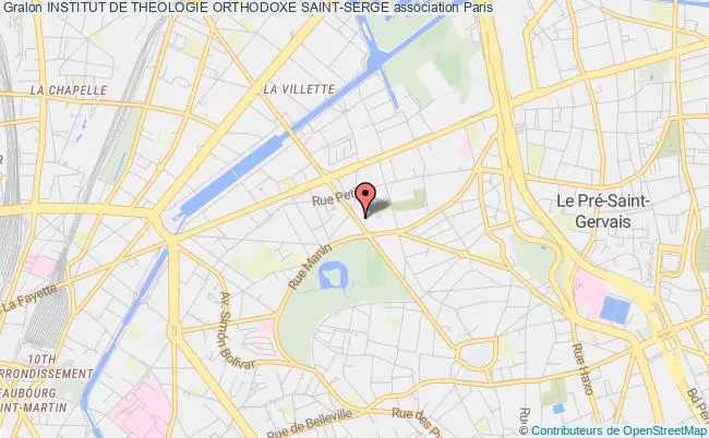 plan association Institut De Theologie Orthodoxe Saint-serge Paris