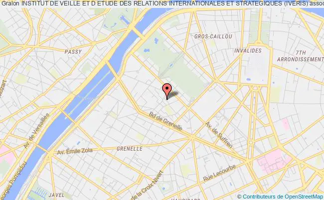 plan association Institut De Veille Et D Etude Des Relations Internationales Et Strategiques (iveris) Paris 15e
