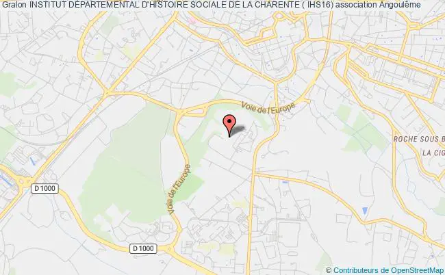 plan association Institut DÉpartemental D'histoire Sociale De La Charente ( Ihs16) Angoulême
