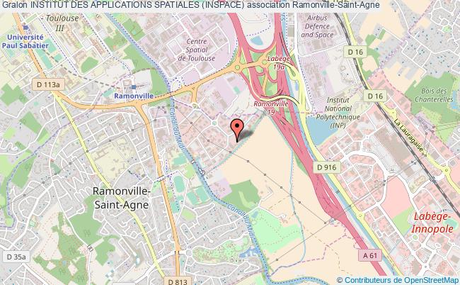 plan association Institut Des Applications Spatiales (inspace) Ramonville-Saint-Agne