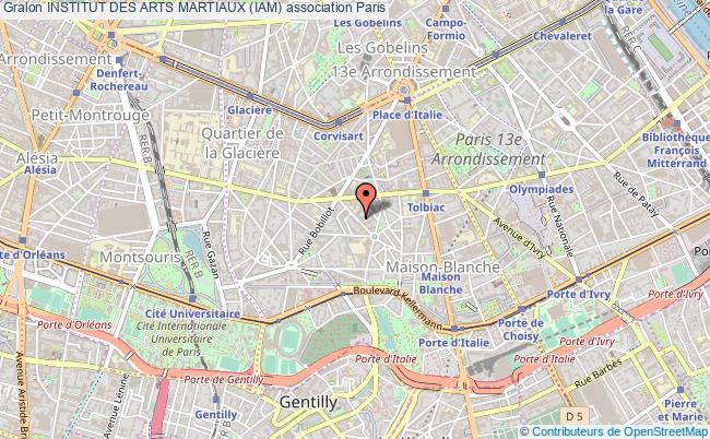 plan association Institut Des Arts Martiaux (iam) Paris