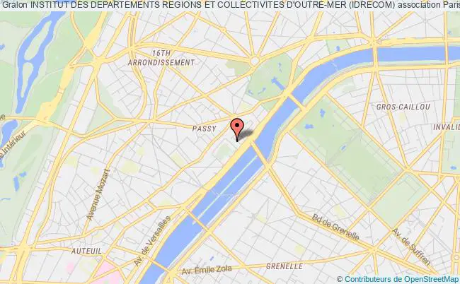 plan association Institut Des Departements Regions Et Collectivites D'outre-mer (idrecom) Paris