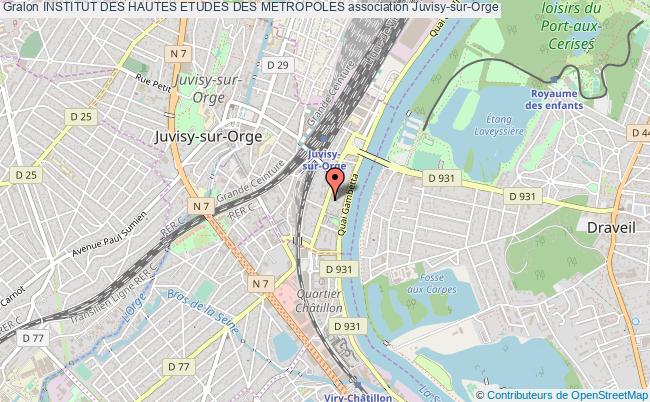 plan association Institut Des Hautes Etudes Des Metropoles Juvisy-sur-Orge