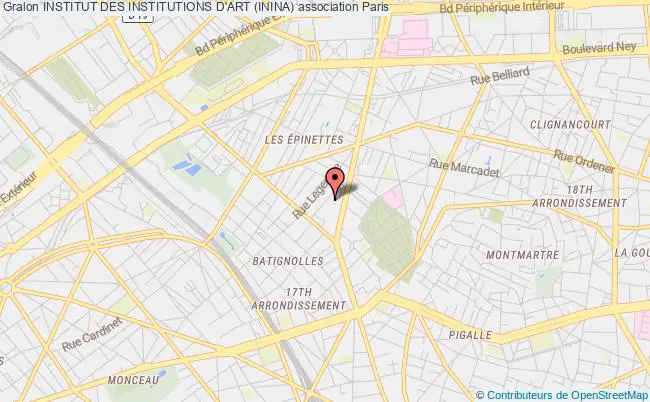 plan association Institut Des Institutions D'art (inina) Paris