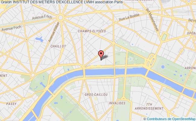 plan association Institut Des Metiers D'excellence Lvmh Paris 8e