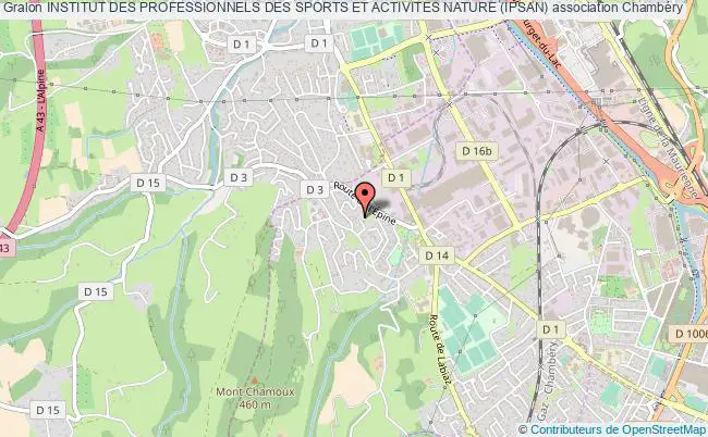 plan association Institut Des Professionnels Des Sports Et Activites Nature (ipsan) Chambéry