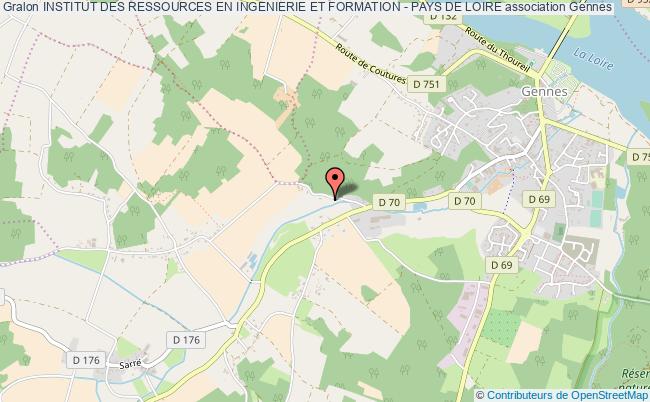 plan association Institut Des Ressources En Ingenierie Et Formation - Pays De Loire Gennes-Val de Loire