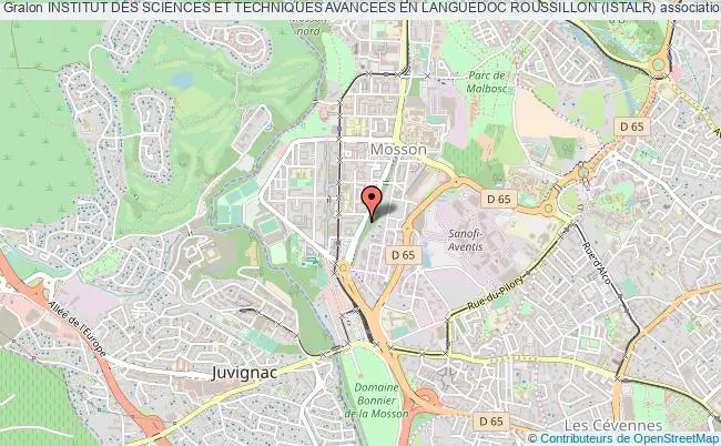 plan association Institut Des Sciences Et Techniques Avancees En Languedoc Roussillon (istalr) Montpellier cedex 5