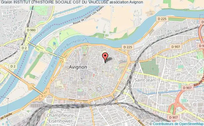 plan association Institut D?histoire Sociale Cgt Du Vaucluse Avignon