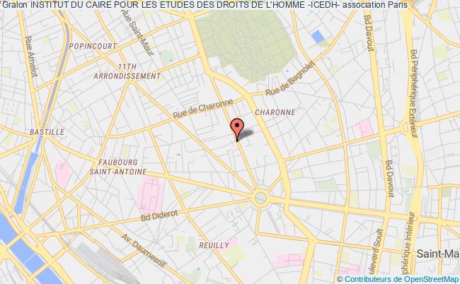 plan association Institut Du Caire Pour Les Etudes Des Droits De L'homme -icedh- Paris