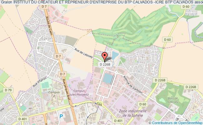 plan association Institut Du Createur Et Repreneur D'entreprise Du Btp Calvados -icre Btp Calvados Hérouville-Saint-Clair