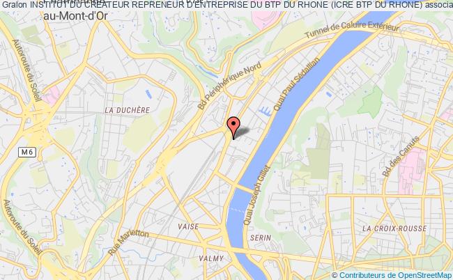plan association Institut Du Createur Repreneur D'entreprise Du Btp Du Rhone (icre Btp Du Rhone) Lyon