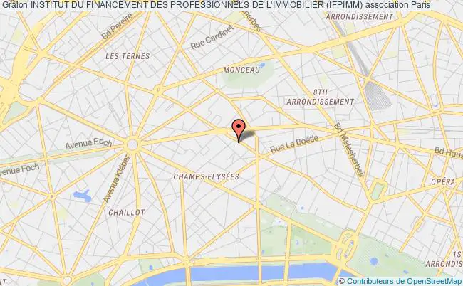 plan association Institut Du Financement Des Professionnels De L'immobilier (ifpimm) Paris 8e