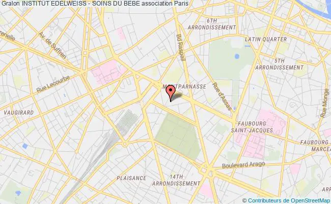 plan association Institut Edelweiss - Soins Du Bebe PARIS
