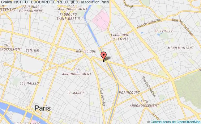 plan association Institut Edouard Depreux  (ied) Paris