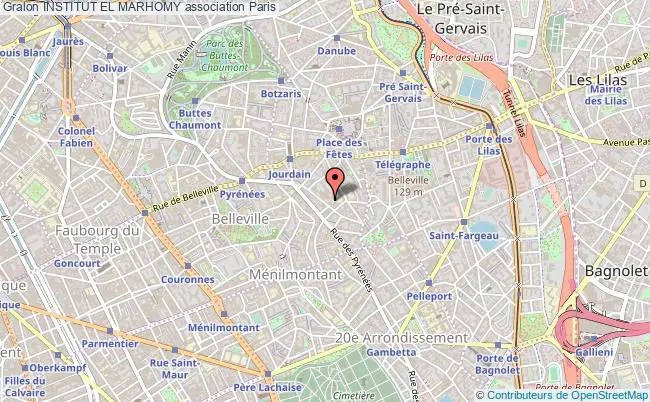 plan association Institut El Marhomy Paris