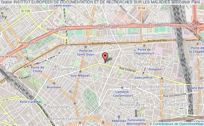 plan association Institut Europeen De Documentation Et De Recherches Sur Les Maladies Paris