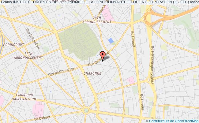 plan association Institut Europeen De L'economie De La Fonctionnalite Et De La Cooperation (ie- Efc) Paris 20e