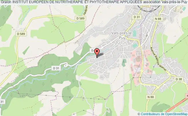 plan association Institut Europeen De Nutritherapie Et Phytotherapie Appliquees Vals-près-le-Puy