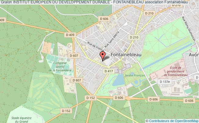 plan association Institut Europeen Du Developpement Durable - Fontainebleau Fontainebleau