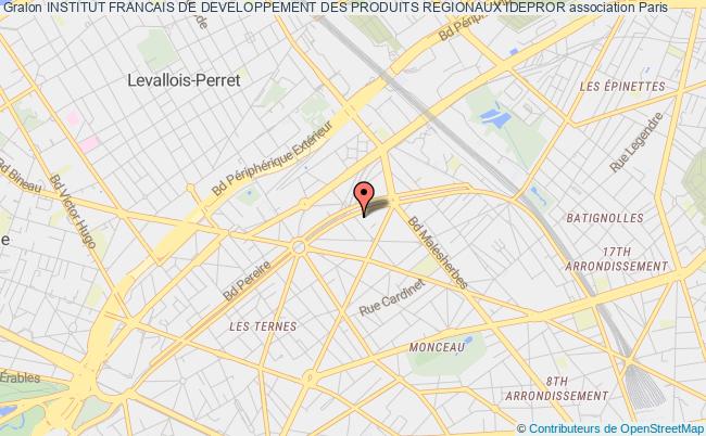 plan association Institut Francais De Developpement Des Produits Regionaux Idepror Paris