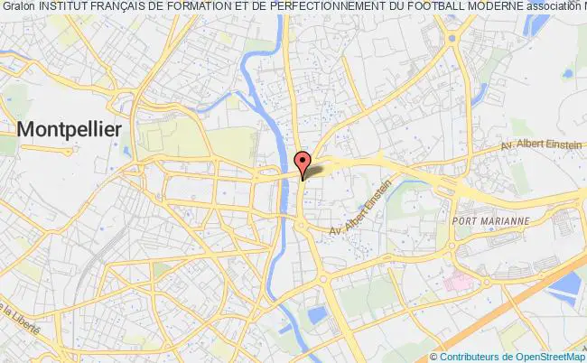 plan association Institut FranÇais De Formation Et De Perfectionnement Du Football Moderne Montpellier