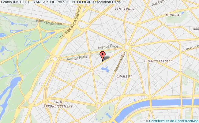 plan association Institut Francais De Parodontologie Paris