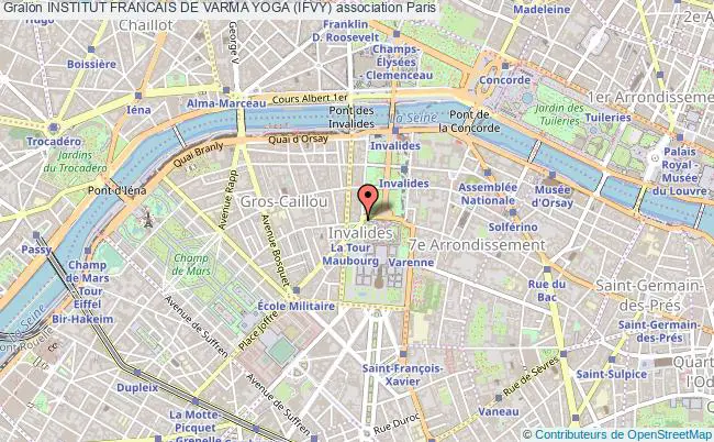 plan association Institut Francais De Varma Yoga (ifvy) Paris 15e