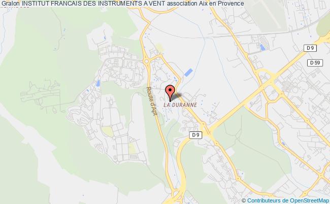 plan association Institut Francais Des Instruments A Vent Aix-en-Provence
