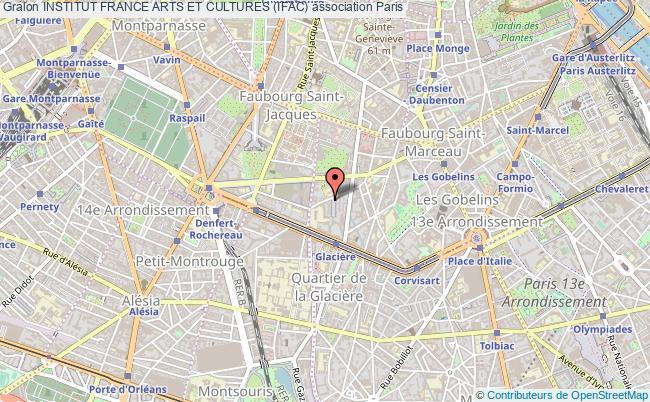 plan association Institut France Arts Et Cultures (ifac) Paris